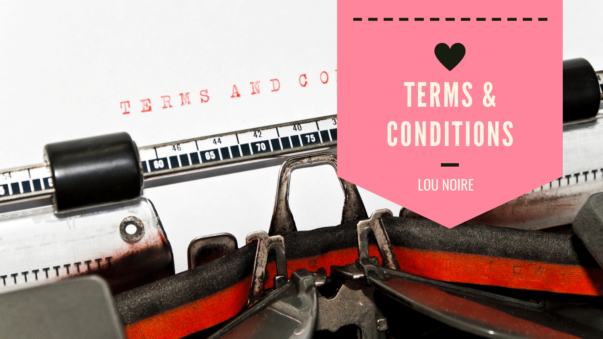 Terms and conditions - Lou Noire