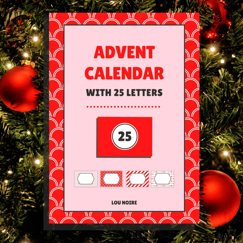 Advent Calendar with 25 Letter - Lou Noire - Cover