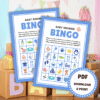 Baby Shower Bingo - Blue - Lou Noire - Fun Games