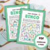 Baby Shower Bingo - Green - Lou Noire - Fun Games