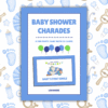 Baby Shower Charades - Blue - Lou Noire - Cover