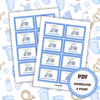 Baby Shower Charades - Blue - Lou Noire - Games