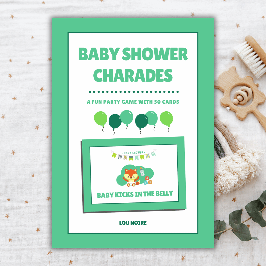 Baby Shower Charades - Green - Lou Noire - Cover