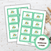 Baby Shower Charades - Green - Lou Noire - Games