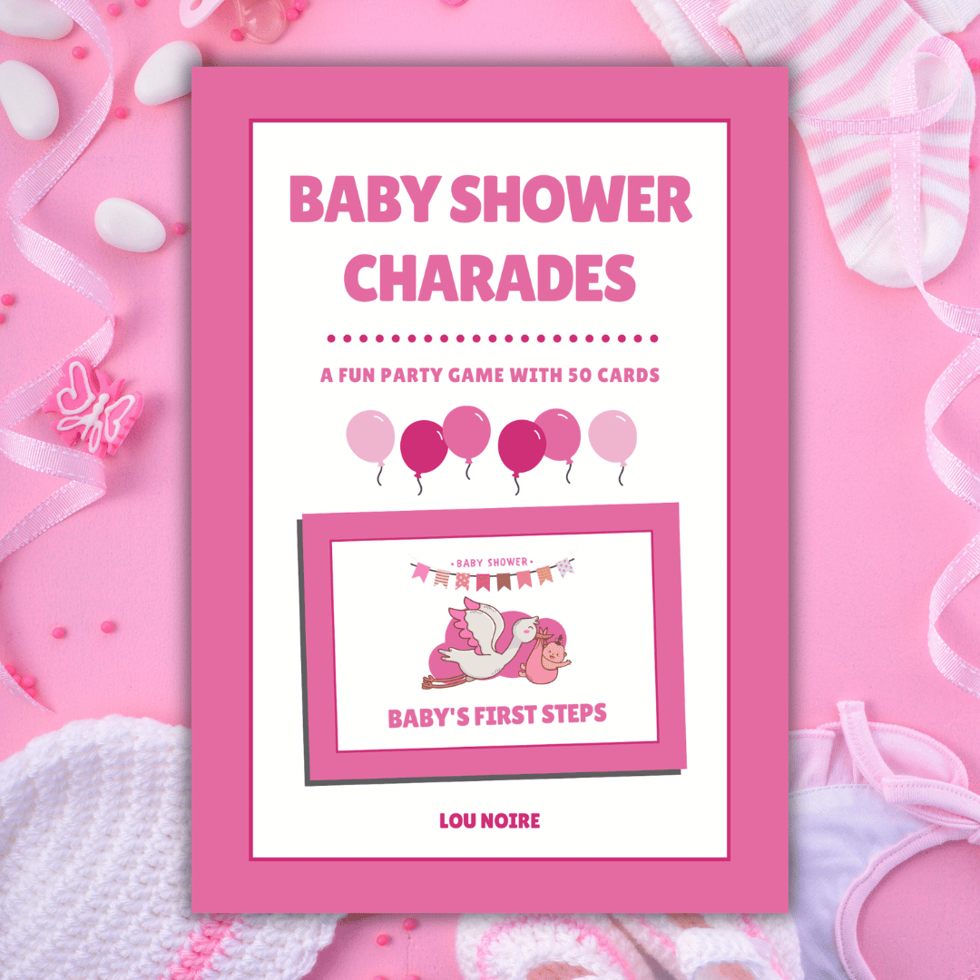 Baby Shower Charades - Pink - Lou Noire - Cover