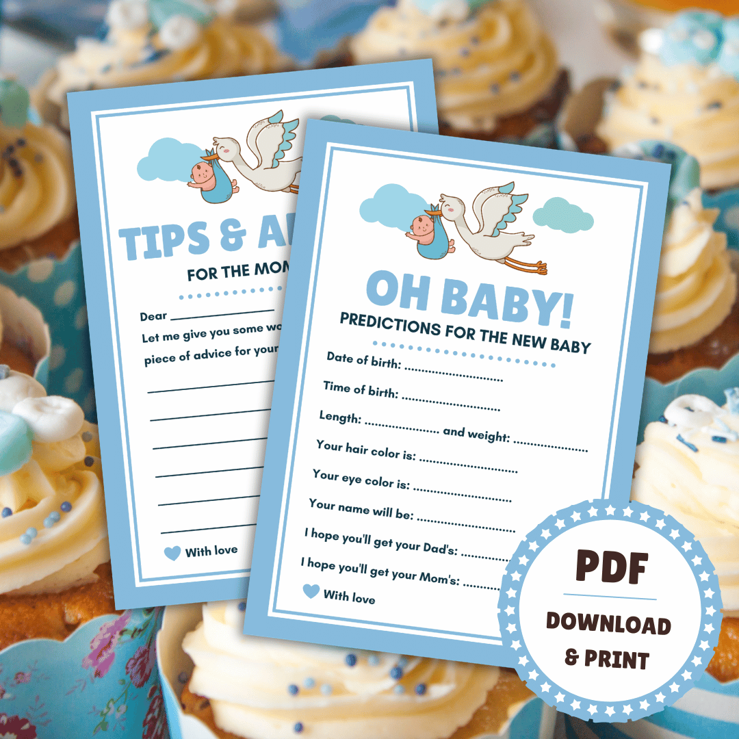 7 Fun Games for the Baby Shower - Blue - Lou Noire - Advice for the mom-to-be