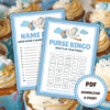7 Fun Games for the Baby Shower - Blue - Lou Noire - Party Games