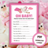 7 Fun Games for the Baby Shower - Pink - Lou Noire - Baby Predictions