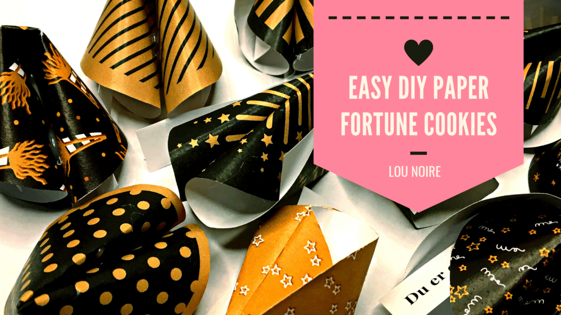 DIY Paper Fortune Cookies - Lou Noire