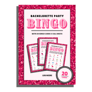 Bachelorette Party Bingo - 20 - Lou Noire - Cover