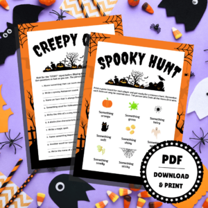 8 Frightfully Fun Games for Halloween - Lou Noire - Printable