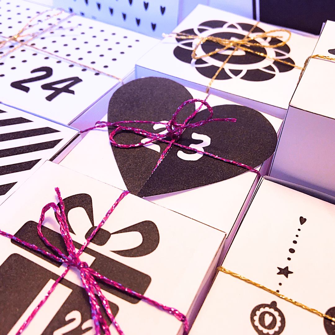 Advent Calendar In Black & White - Lou Noire - Boxes