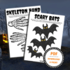 DIY Halloween Decorations - Cemetery - Lou Noire - Template for bat
