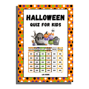 Halloween Quiz for Kids - Lou Noire - Cover