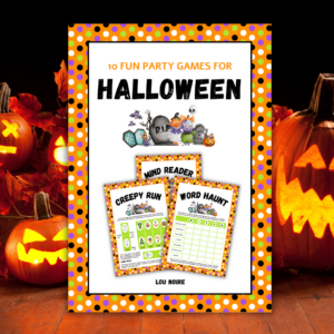 Lou Noire - 10 Fun party games for Halloween - Cover