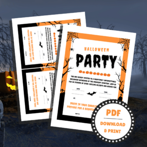 Lou Noire - DIY Halloween Decorations - Cemetery - Halloween Invitation