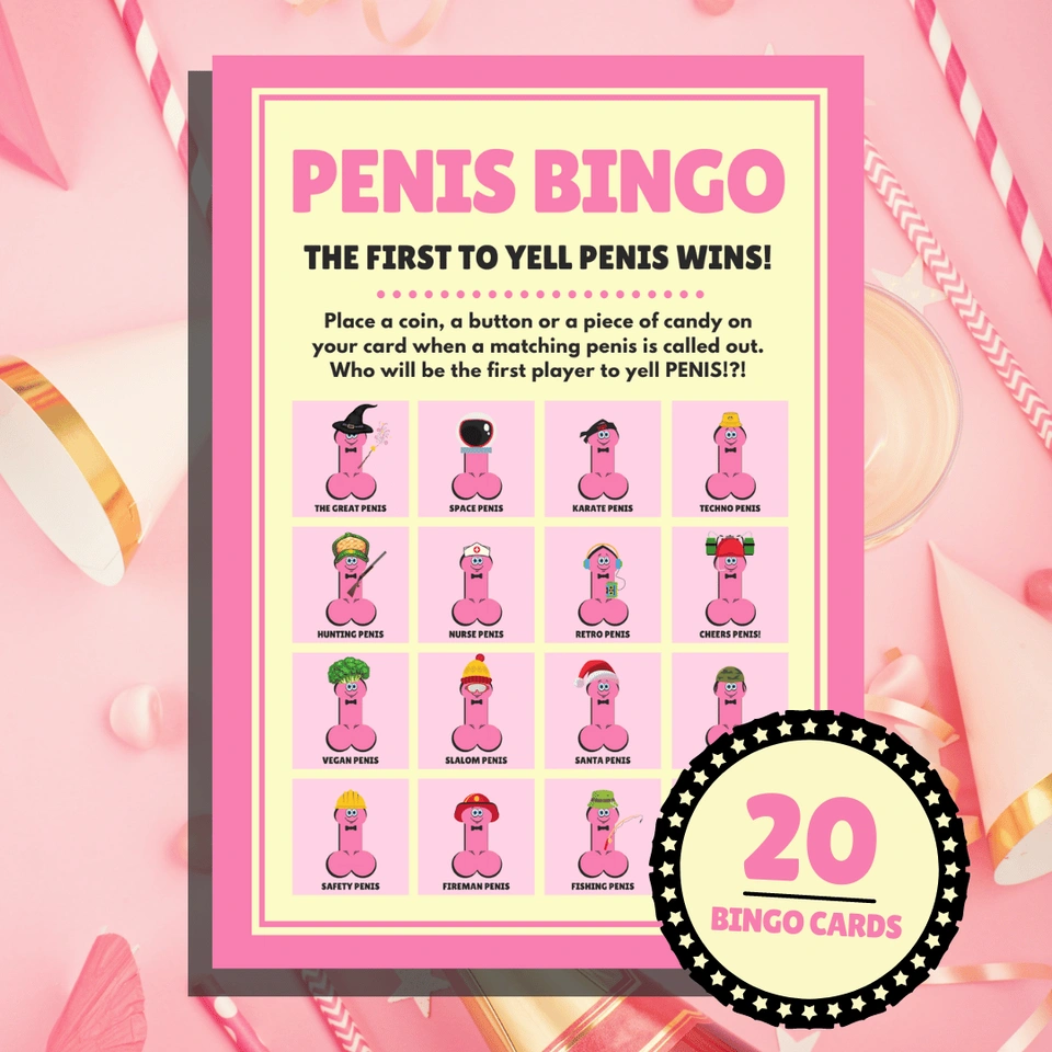 The Big Penis Bingo Bundle - Lou Noire - Bachelorette Party Game