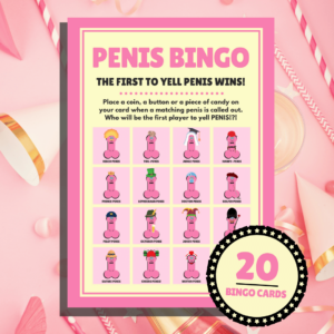 The Big Penis Bingo Bundle - Lou Noire - Fun Bachelorette Party Game