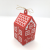 Advent Calendar With 25 Red Paper Houses - Lou Noire - Christmas House