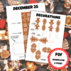 Gingerbread Man decorations - 25 Gingerbread Houses - Lou Noire