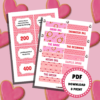 The Big Bachelorette Party Quiz Show - Lou Noire - Printable