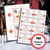 25 Nisse Letters for the Gnome Door - Lou Noire - Printables
