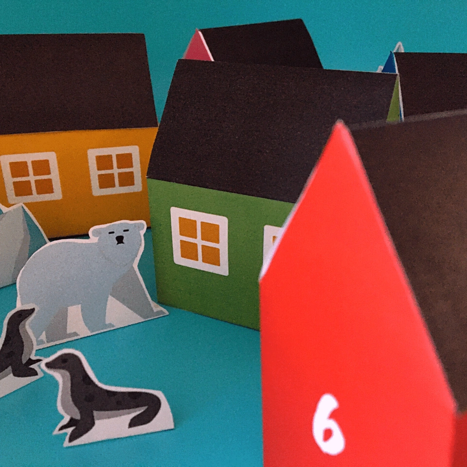 Christmas Houses in Greenland - Lou Noire - Advent Calendar