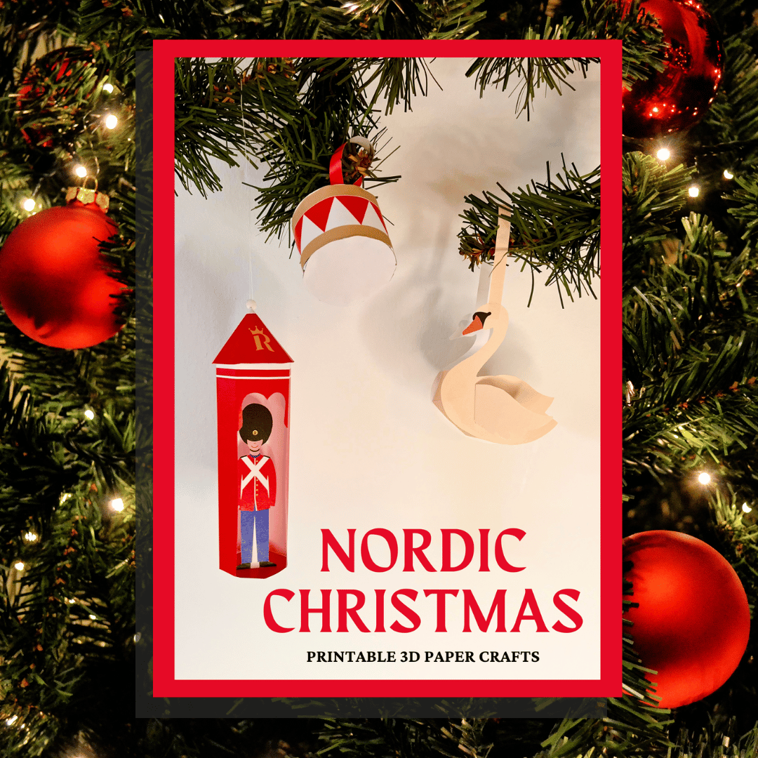 Nordic Christmas - Printable 3D Christmas Ornaments - Lou Noire - Cover