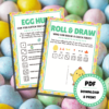 8 Fun Easter Party Games - Lou Noire - Roll and draw