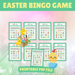 Easter Bingo - Lou Noire - Printable Bingo Game